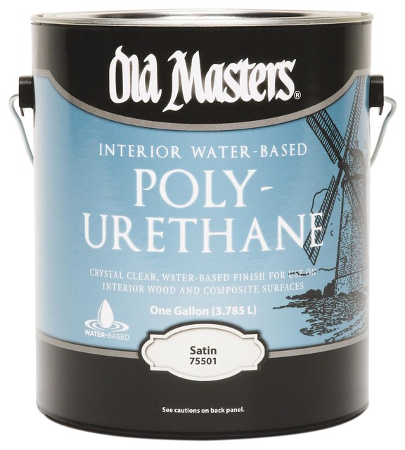 Old Masters 1 Gallon Satin Water-Based Polyurethane (2 Pack) (75501)