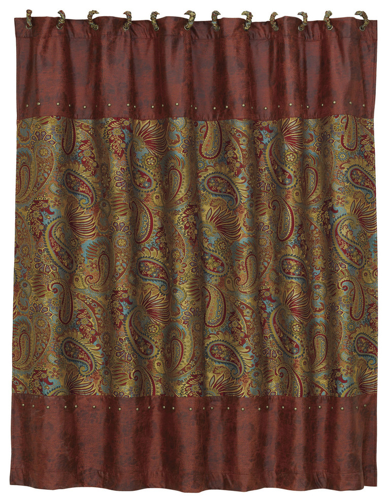 San Angelo Shower Curtain Mediterranean Shower Curtains by HiEnd