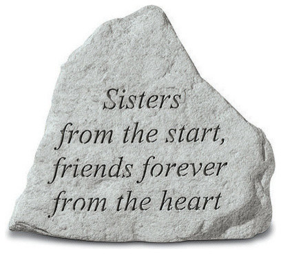 "Sisters from the Start, Friends Forever" Garden Stone