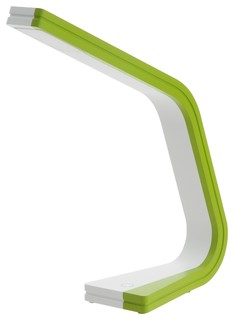 Zig Series 12" Green & White Led Task Lamp - Modern - Desk ...