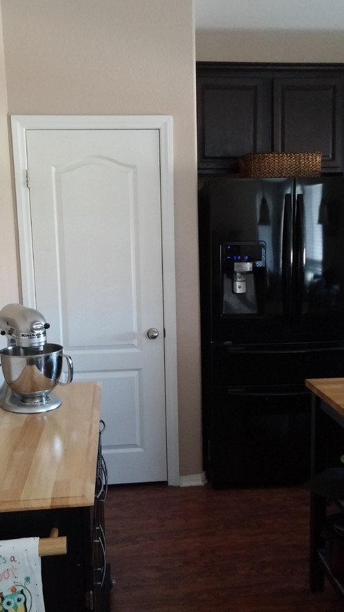 Painting pantry door to match what about trim