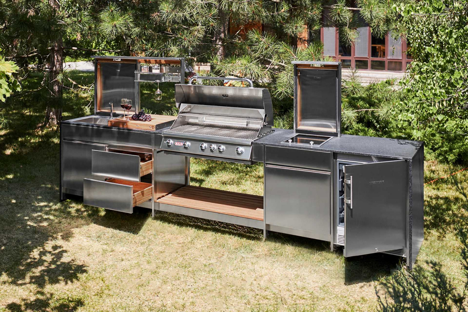 Уличная кухня для террасы и открытых пространств