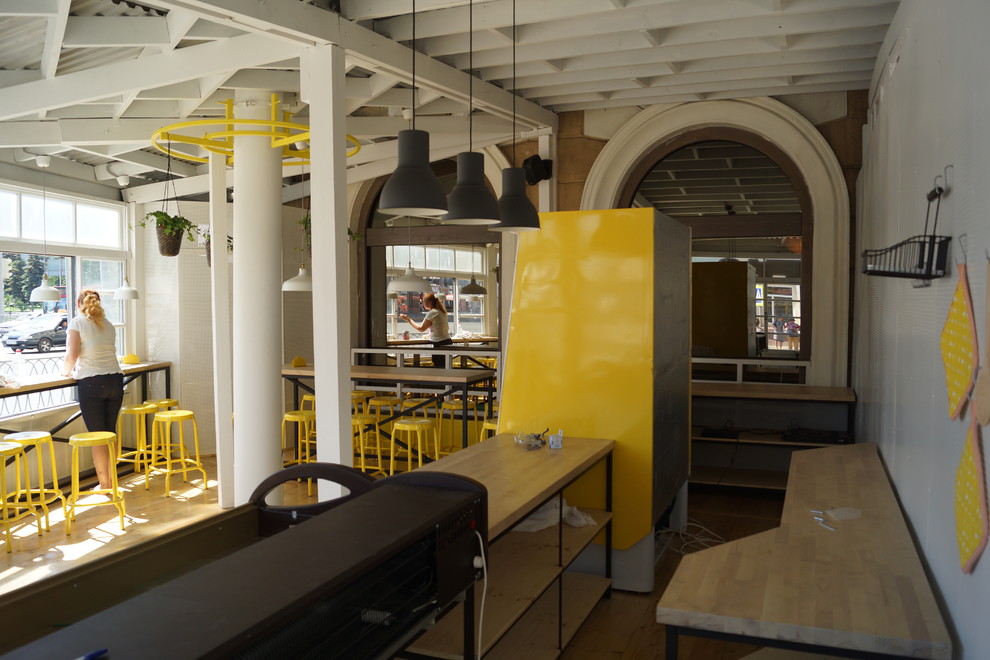 Ремонт помещения под летнее кафе быстрого питания "BANKA"