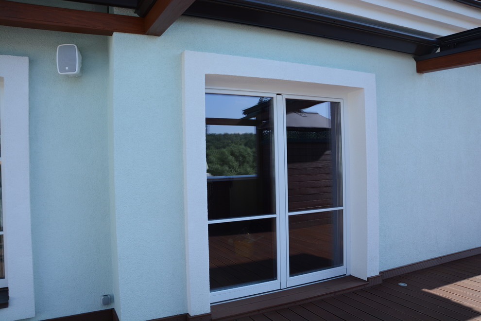 Таунхаус на Береговой (дерево-алюминиевые окна)