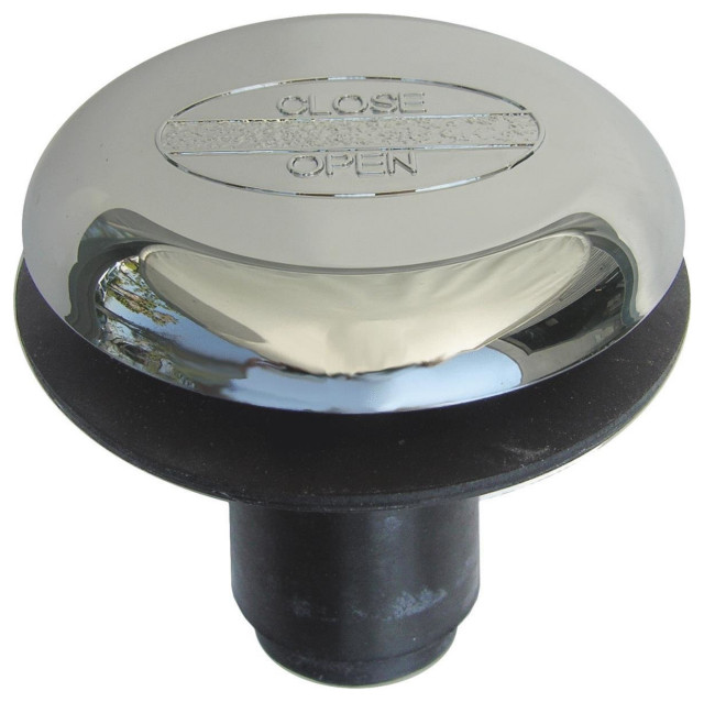 Lasco 034825 Bathtub Tip Toe Drain Stopper, 3/8" x 2", Chrome Plated Tub And Shower Parts