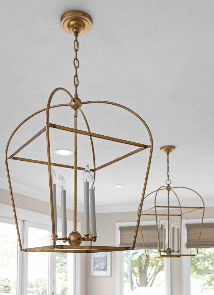 Transitional dining room photo in Seattle