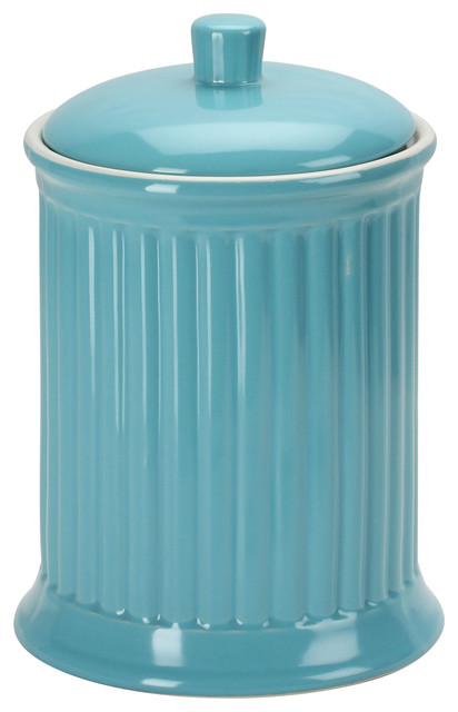 Simsbury Extra Large Canister, Citron, Turquoise