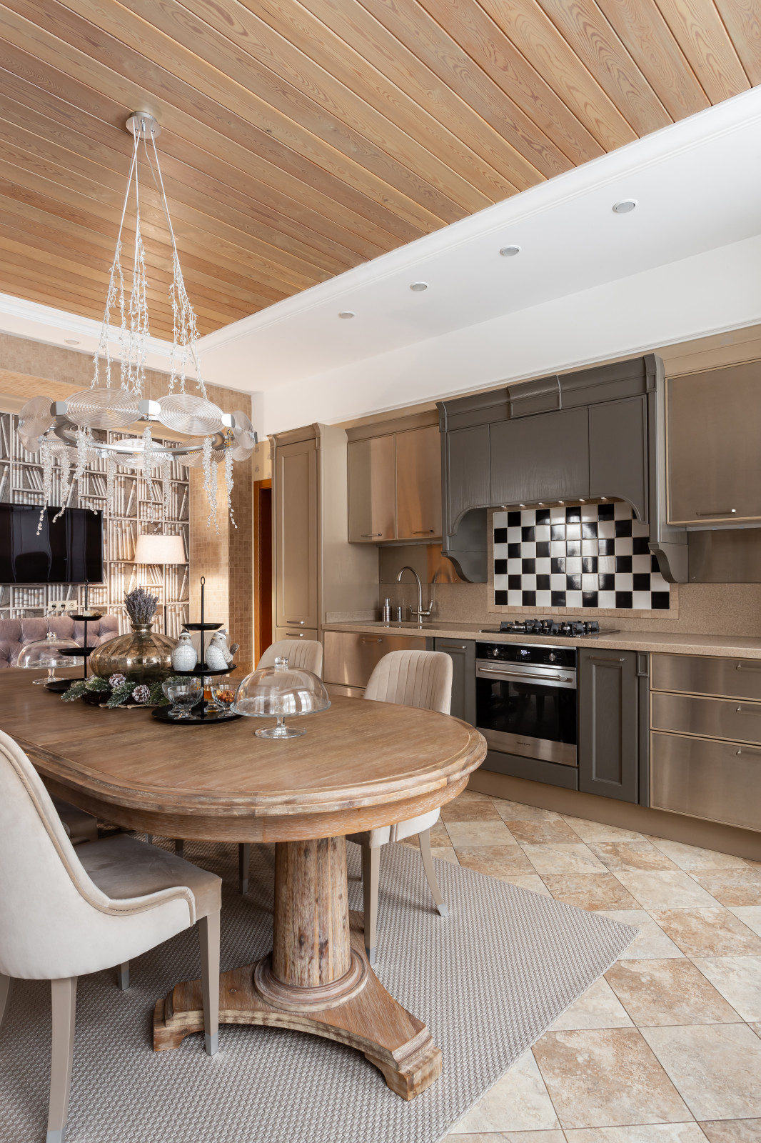 Стильная дизайнерская кухня