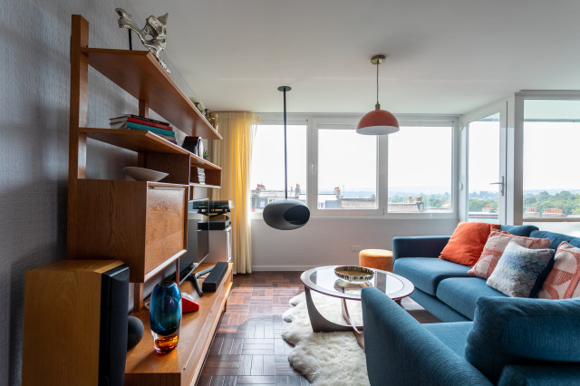 70's flat complete renovation retro-vardagsrum