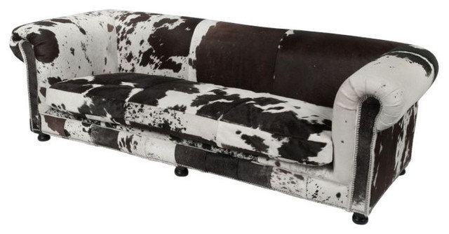 Sold Out Cowhide Sofa With Nailhead Trim 4 000 Est Retail Home Design Jpg