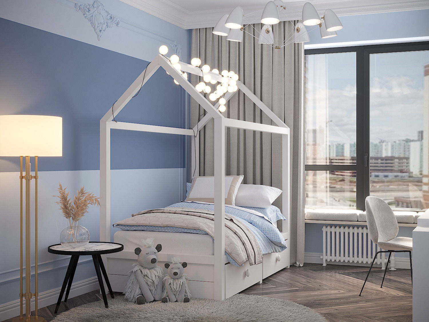 Дизайн-проект апартаментов 113 м2 в МФК «Match Point» (2020г.)