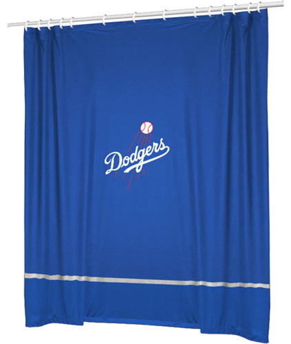 MLB Los Angeles Dodgers Baseball Accent Shower Curtain