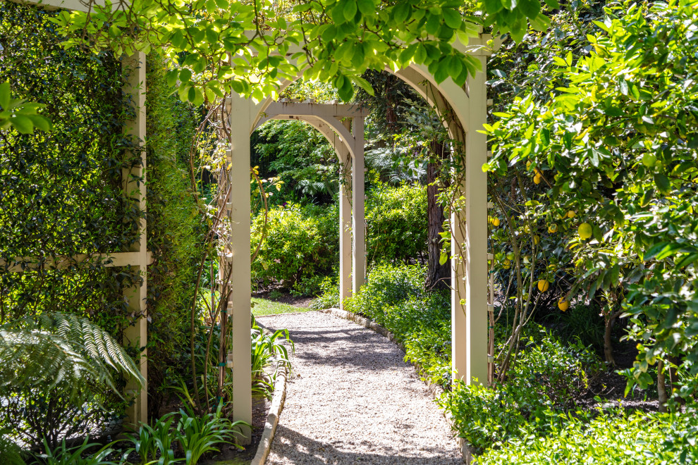 Design ideas for a transitional landscaping in Los Angeles.