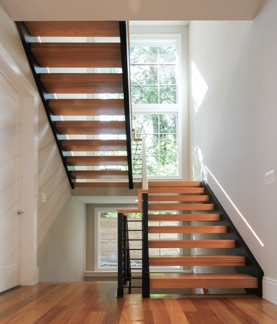 73_Bold & Gorgeous Stairs in Contemporary Entryway, Bethesda MD 20814 contemporary-trappa