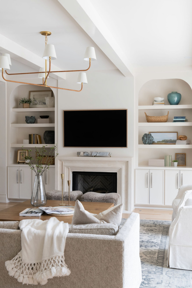 French Modern Estate - French Country - Living Room - Nashville - by ...
