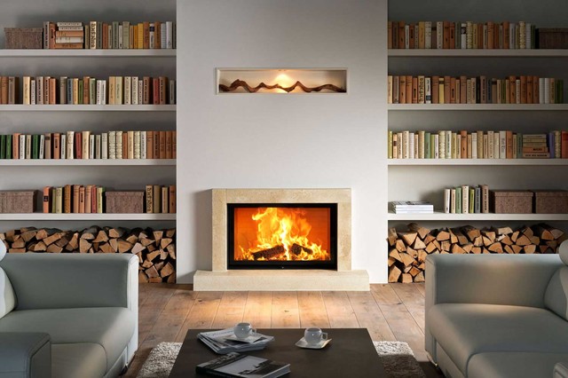 Kamine - modern contemporary-living-room