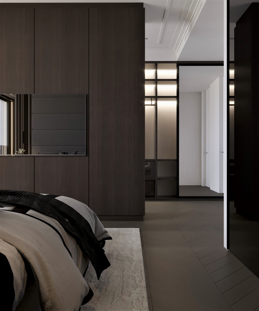 Мастер спальня с проходным гардеробом