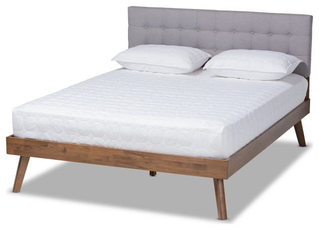 Solisse Scandinavian Platform Bed Midcentury Beds By Baxton Studio Houzz Solisse Scandinavian Platform Bed, Scandinavian Platform Bed King Size