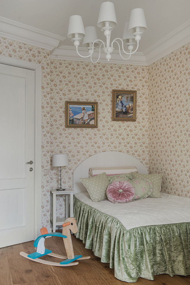 This is an example of a country kids' room in Saint Petersburg.