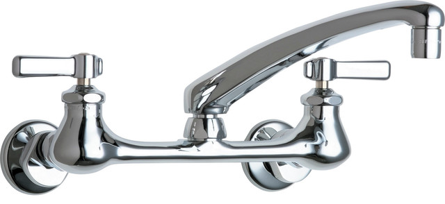 Chicago Faucets 540 Ldl8abcp Wall Mounted Utility Service Faucet