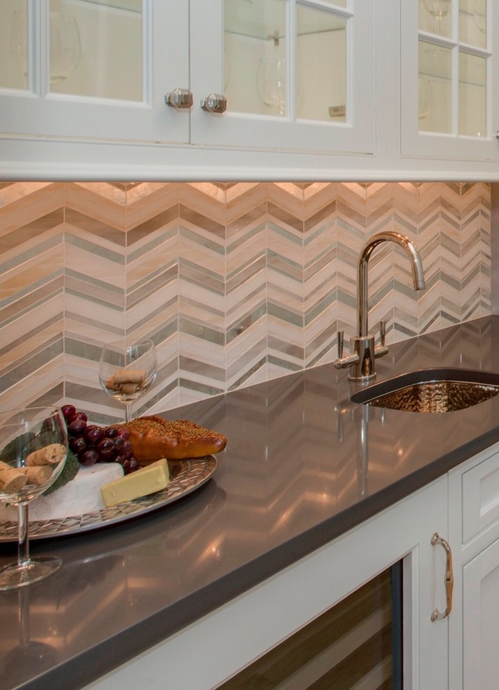 Transitional kitchen photo in New York