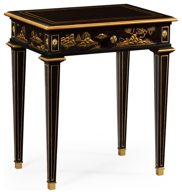 Chinoiserie Style Bedside Table Asian Nightstands And Bedside