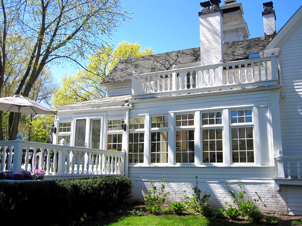 Wilmette, IL Colonial Traditional Style House Exterior Wilmette, IL Colonial Traditional Style House Exterior