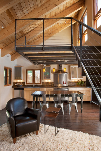 Downtown Residence, Santa Fe, NM modern-wohnbereich