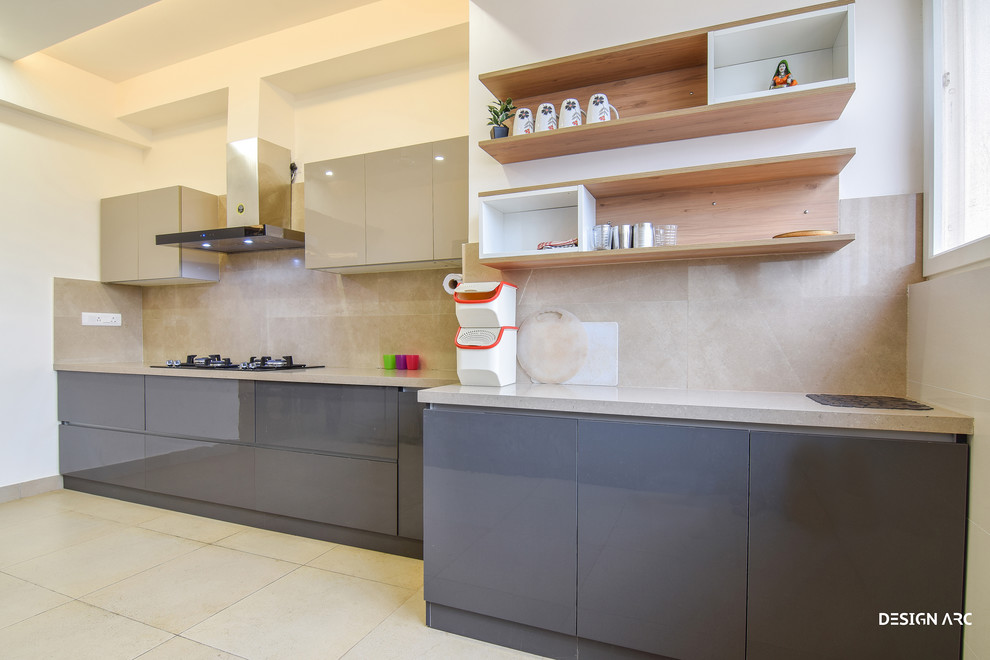 Modular Kitchen Design Bangalore Contemporaneo Cucina Bangalore Home Design