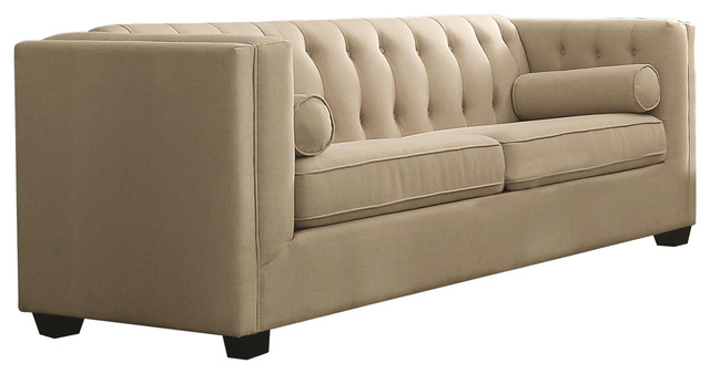 Coaster Cairns Stationary Sofa With Tufted Back And Lumbar Pillows Transitional Sofas By Fine Furniture Houzz - Elliston Tufted Two Arm Chaise Lounge Coaster Cairns Stationary Sofa With Tufted Back And Lumbar Pillows Transitional Sofas By Fine Furniture Houzz - Elliston Tufted Two Arm Chaise Lounge