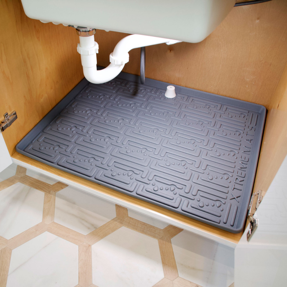 Xtreme Mats Under Sink Bathroom Cabinet Mat, 28 1/4" X 19 1/4" - Contemporary - Bathroom Sink ...