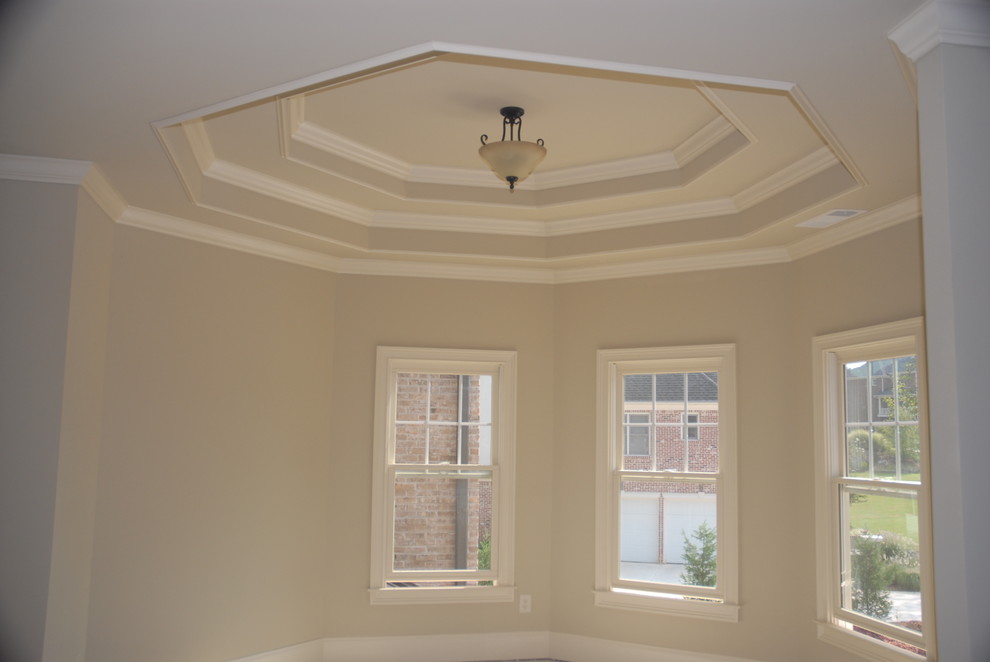 Traditional Custom Home Build with Moldings, Trim, Fireplace & Mantle