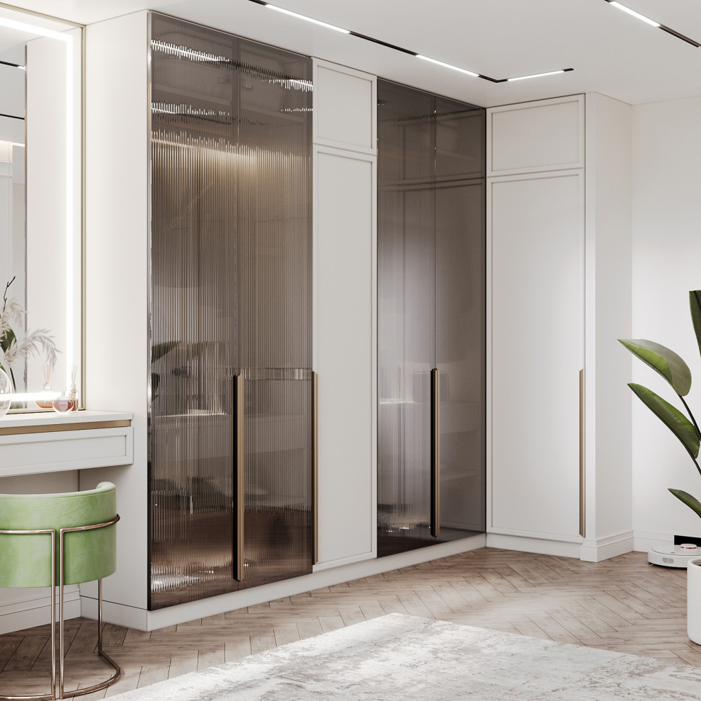 Гардеробная комната. Современный стиль.