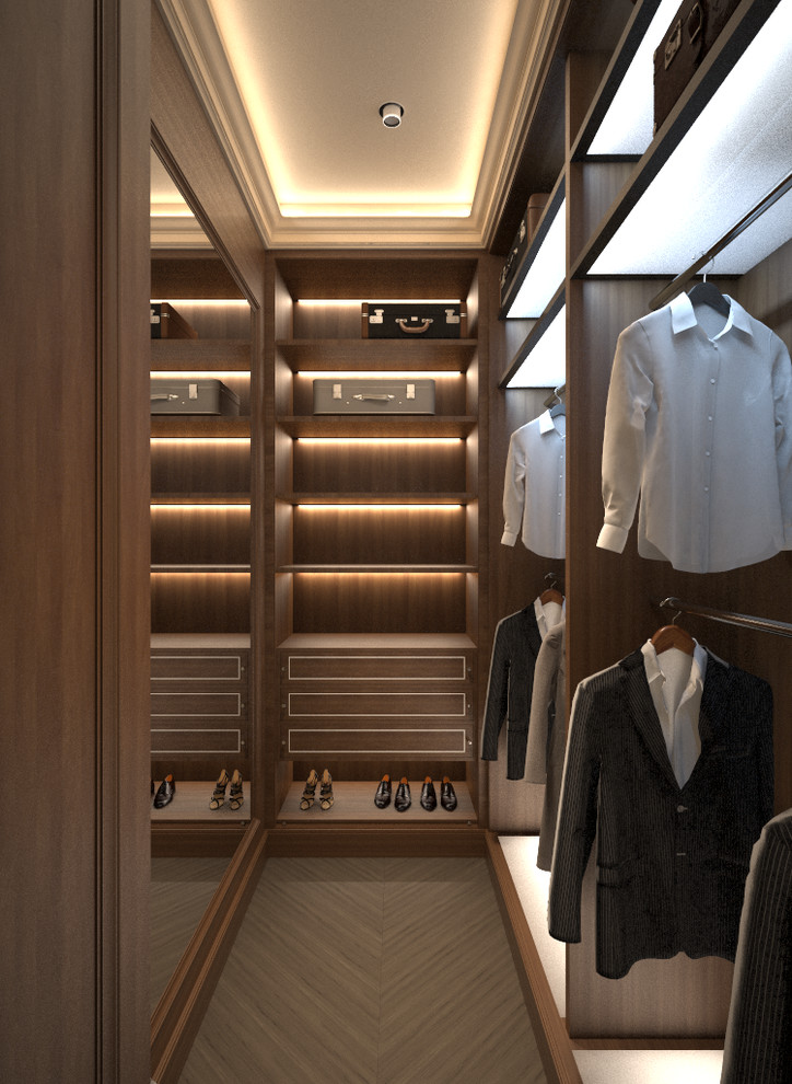 Спальня в стиле нео-классика в особняке.