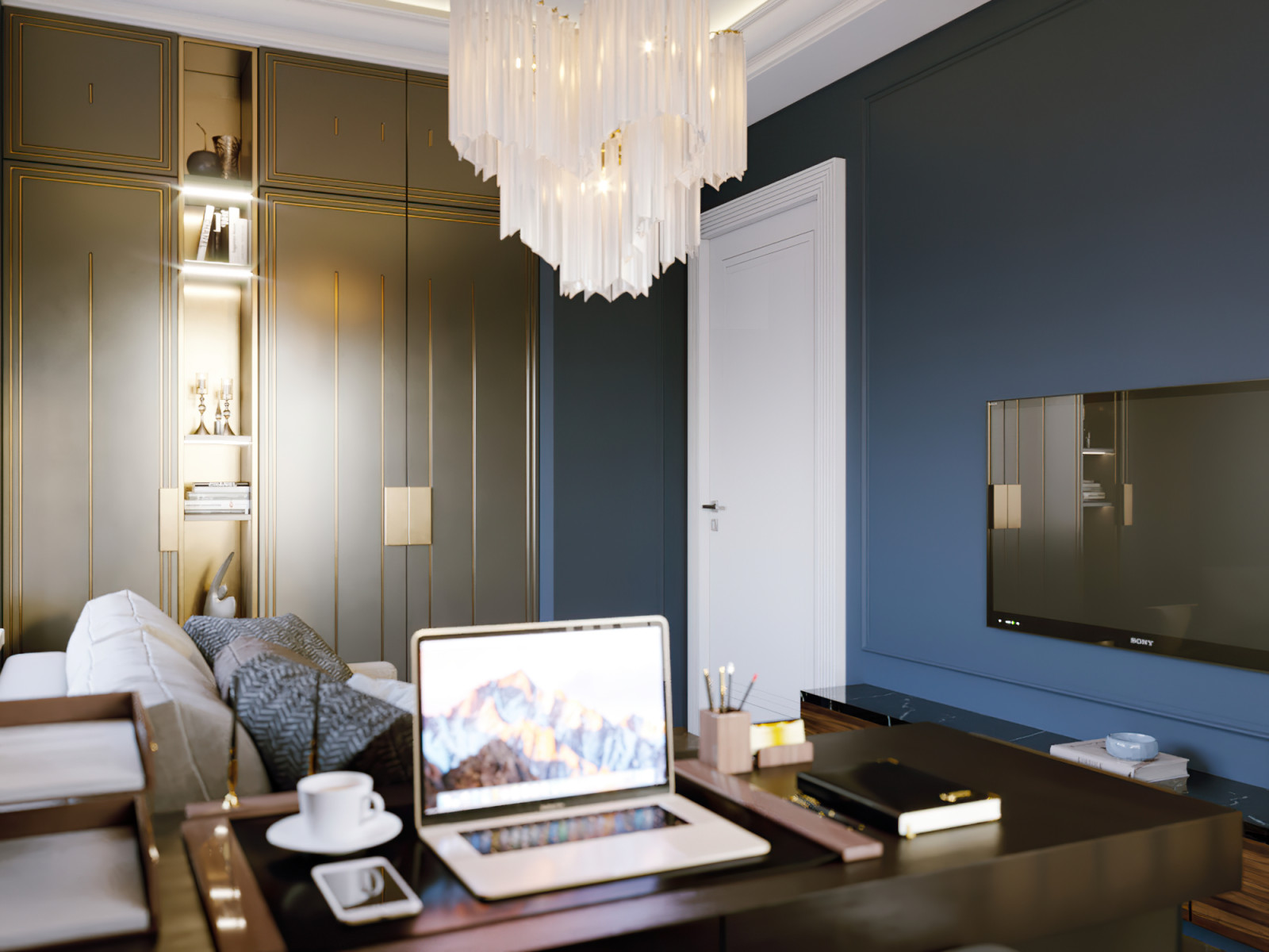 Интерьер загородного дома 280 кв.м КП Вешки