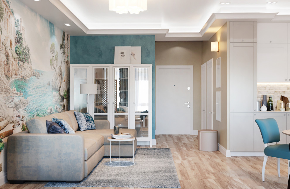 Дизайн проект квартиры 56 м2 в стиле "Средиземноморье"