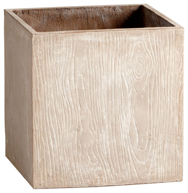 Cyan Design Box Woody Planter in Brown