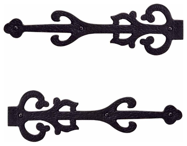 2 Wrought Iron Dummy Hinge Decorative Cover Plate 11 Set Of 2