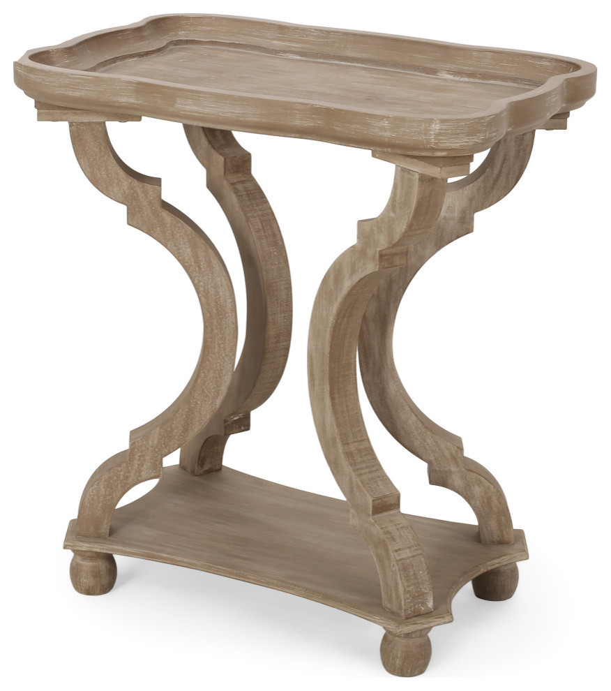 Yosef French Country Accent Table With Rectangular Top French Country