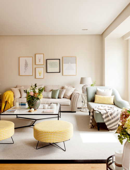 wandfarbe wohnzimmer beige - gritsglamor