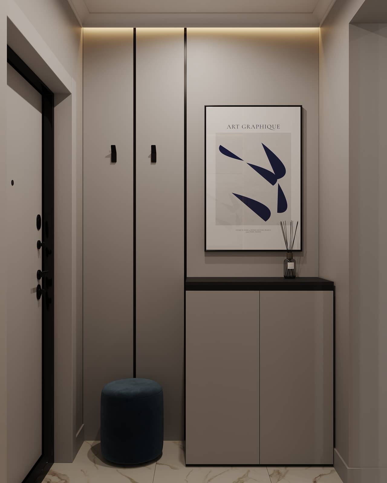 Кухня-гостиная (четырехкомнатная квартира в ЖК "Илмари", Пенза)