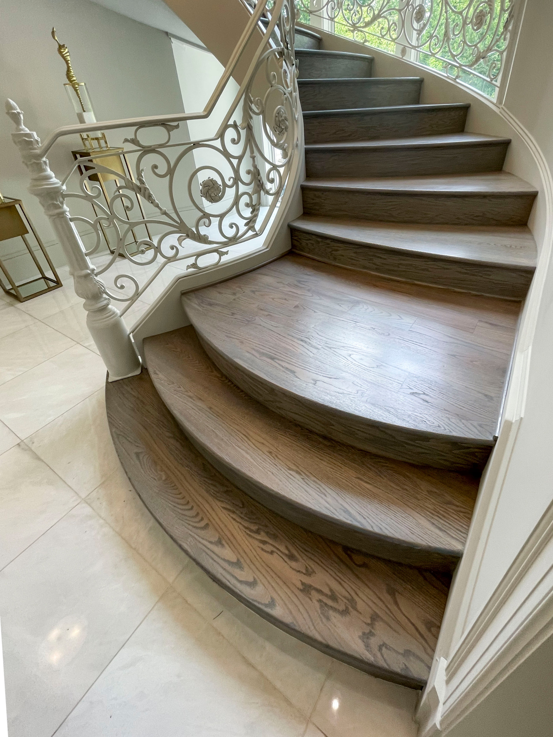 104_Curved Staircases in 18th Century French Inspired Mansion, Mclean VA 22101