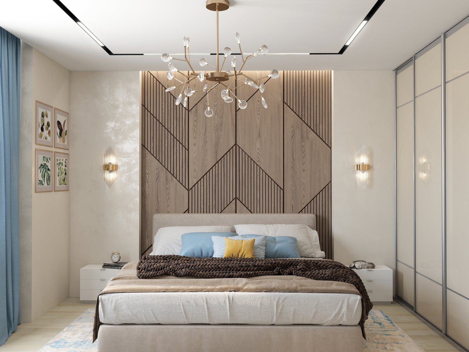 Спальня для молодого человека в современном стиле