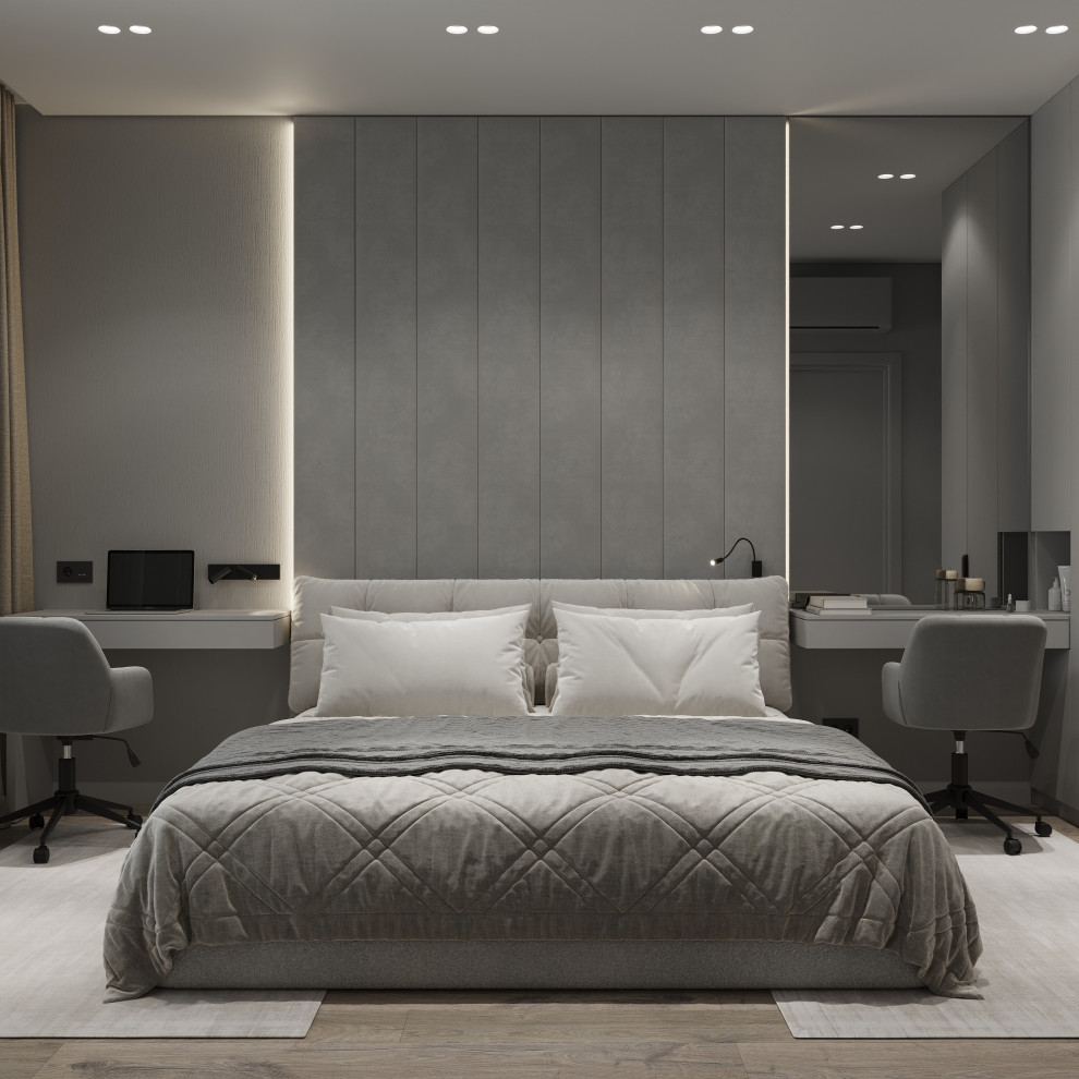 Проект квартиры для молодой семьи в Екатеринбурге. Спальня