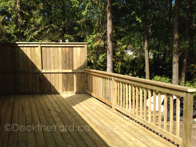 Custom Deck w/Privacy Screen - Traditional - Deck - toronto - by Deck ...