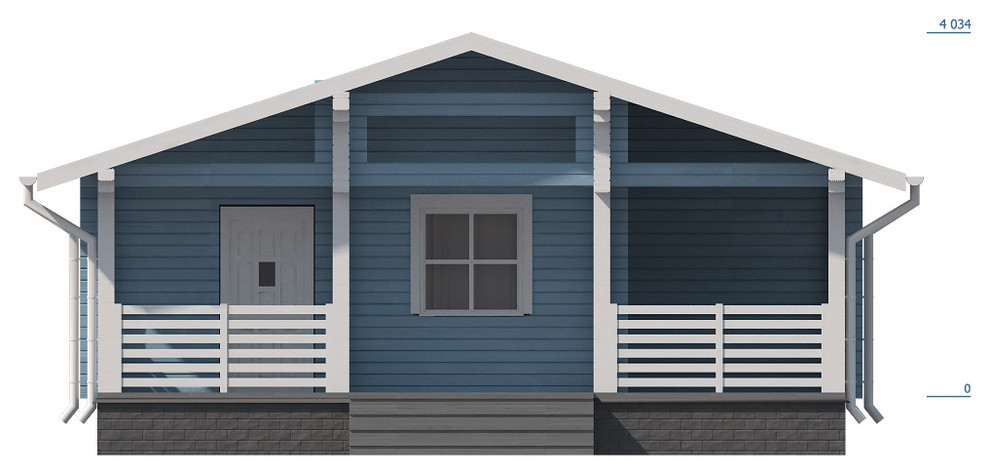 Дом из профилированного бруса "Солнечногорск"