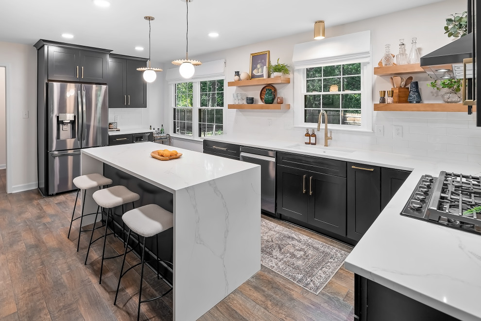 Transitional Kitchen, Pantry and Laundry Design Charlotte, NC ...