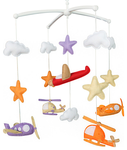 Baby Crib Mobile Modern Nursery Mobile Cloud Cot Mobile Modern