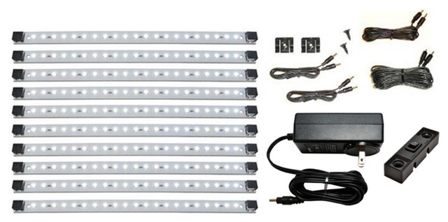LED Under Cabinet Lighting Kit Pro Series 21 LED Super Deluxe Kit, Cool White
