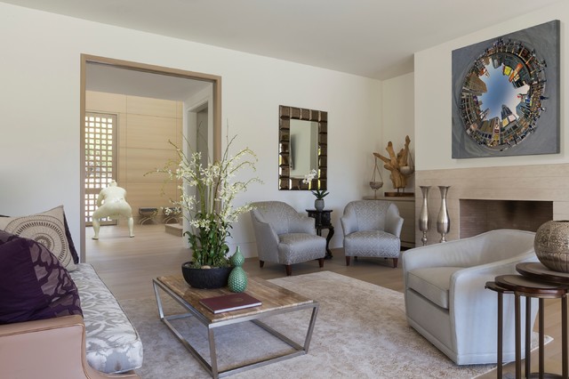Atherton Estate contemporary-vardagsrum